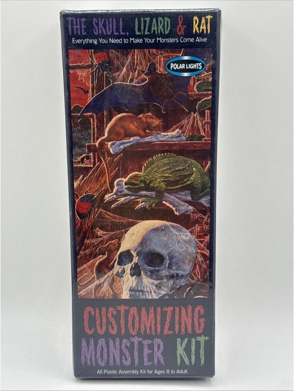 1998 Polar Lights Customizing Skull, Lizard & Rat Monster Model Kit Sealed 5020